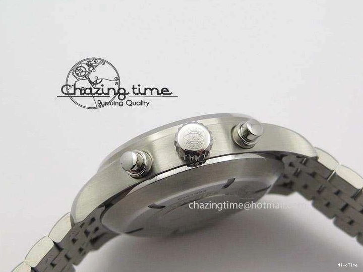 MIROTIME 0413 Pilot Spitfire Chrono ZF Best Edition Gray Dial On SS Bracelet A WrinkleFree 7357